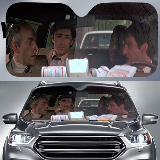 Scarface Movie Car Sun Shade Scarface Tony Montana Manny Ribera Sun Shade Scarface Car Sun Shade Car Windshield Car Accessories