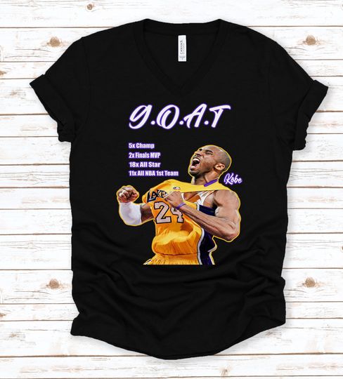 Kobe Bryant LA Lakers Goat Vintage Los Angeles NBA Basketball Unisex T-Shirt