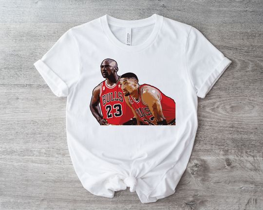 MJ Jordan Scottie Pippen 90s Chicago Bull Michael Jordan Basketball Unisex T-Shirt