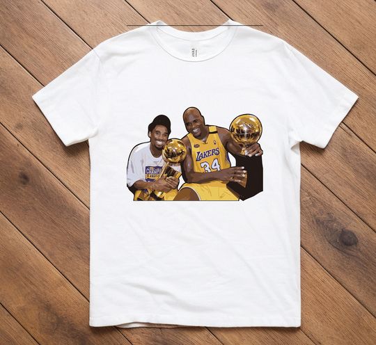 Kobe Bryant Shaq La Lakers Kobe Bryant Shaq, 90s NBA Basketball Unisex T-Shirt