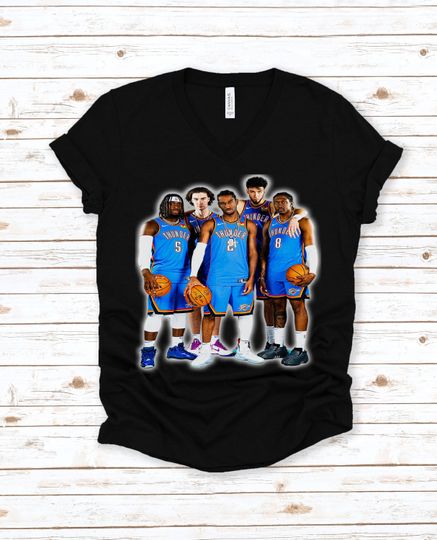 OKC Thunder Shai Gilgeous Alexander Lu Dort J Dub Josh Giddey Chet Holmgren Slam Basketball Shirt