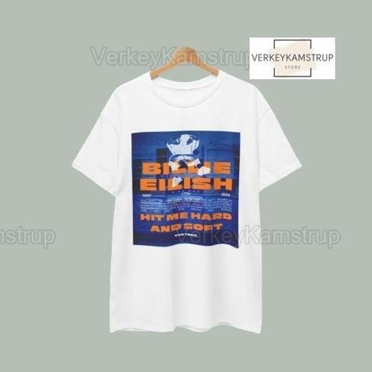 Billie Eilish T-shirt, 2024 Billie Eilish Hit Me Hard And Soft T-shirt, Music Tour