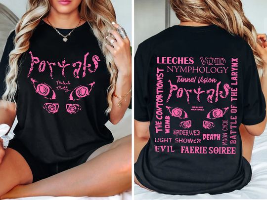 Melanie Martinez The Trilogy Tour 2024 T-Shirt, Portals Album Double Sided Unisex T-Shirt