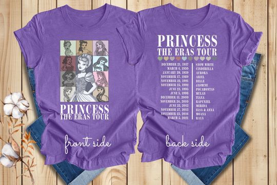 Princess Cinde Eras Tour Shirt, Princess Eras Tour TShirt, Disneyland Princess Tour Shirt