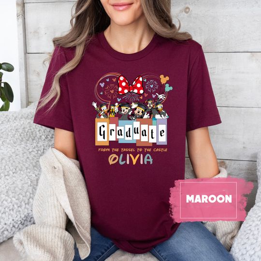 Custom Disney Graduation Shirts, Graduation Shirt, Disney Graduation Shirt