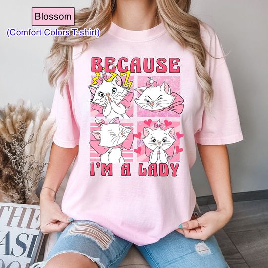 Disney The Aristocats Marie Cat Because Im A Lady Shirt