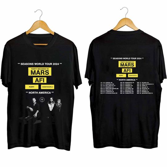 Thirty Seconds to Mars 2024 Tour North America Double Sided Shirt