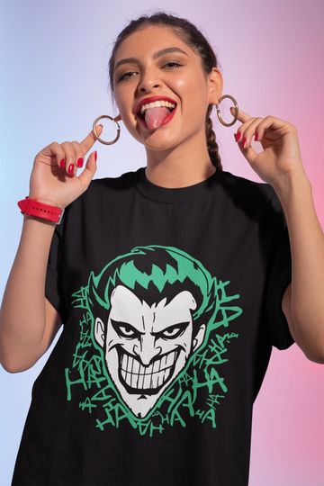 Unisex Vintage 90s T-Shirt -Purple Clown King Shirt,Super Hero Movie Shirt,Dc Comics Shirt, Shirt,Hero Shirt,Comic Art Book Retro