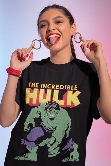 Hulk Shirt, The Incredible Hulk, Avenger Superhero, The Hulk Vintage Superhero, The Hulk Torn Shirt Avenger Superhero, Marvel Shirt