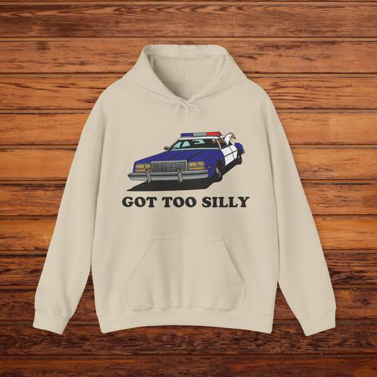 Silly Goose Hoodie, Comical Arrested Goose Hoodie