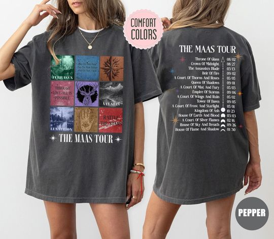 Vintage Sarah J. Maas Tour  Shirt, The Maas Tour Tee