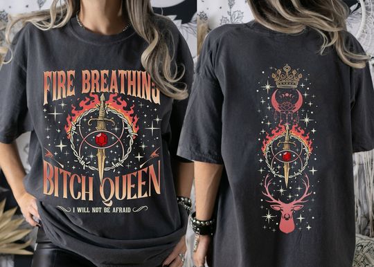 Fireheart Queen Aelin Shirt, Throne Of Glass