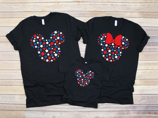 Disney Fourth of July - Mickey Mouse - Minnie Mouse Shirt