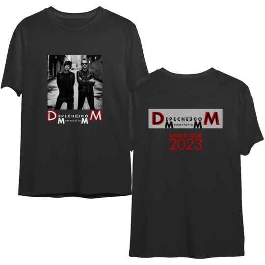 Depeche Mode Memento Mori World Tour 2023 Dates Double Sided Shirt, Depeche Mode Band Fan Shirt, Depeche Mode 2023 Concert Shirt