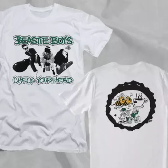 Beastie Boys Band Check Your Head Retro Style Double Sided T-Shirt