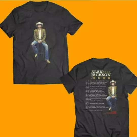 Alan Jackson t shirt, mom gift, GIFT dad, double side, art