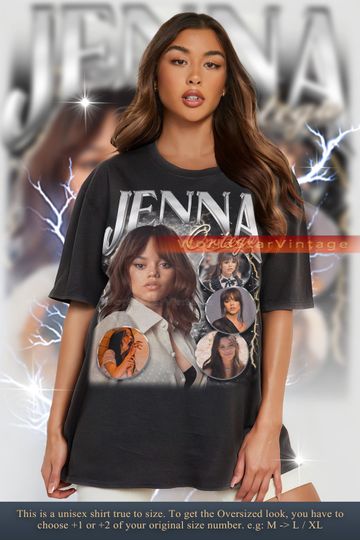 JENNA ORTEGA Vintage Shirt, Actress Jenna Ortega Merch Gift