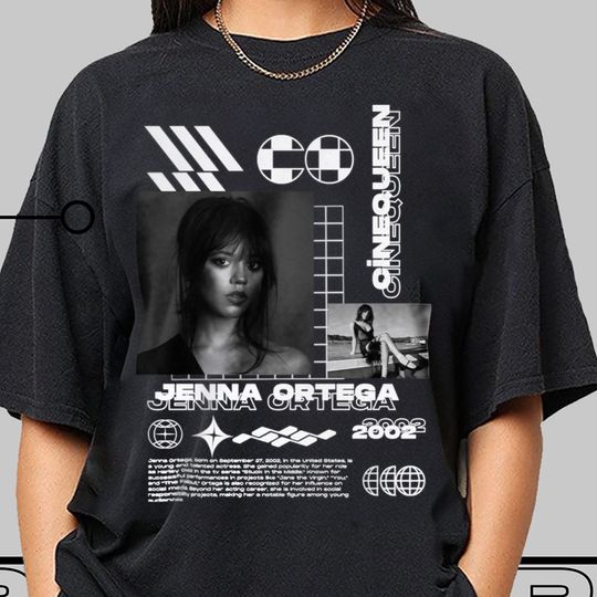 JENNA ORTEGA Vintage Shirt, Actress Jenna Ortega Merch Gift