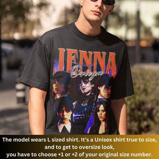 JENNA ORTEGA Vintage Shirt, Actress Jenna Ortega Merch Gift