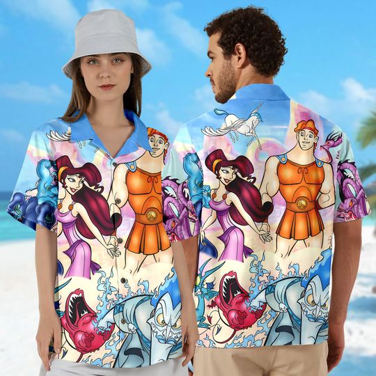 Greek Mythology Movie Hawaii Shirt, Greek Mythology Button Up Shirt, Cartoon Hawaiian Shirt Gift, Magic World 3D All Over Print Shirt