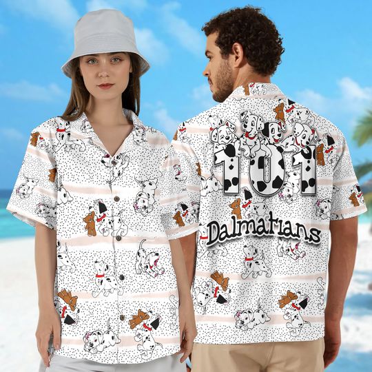 Funny Dalmatian Hawaii Beach Shirt, Dalmatian Movie Button Up Shirt Holiday, Dog Hawaiian Shirt Gift, Magic World 3D All Over Print Shirt