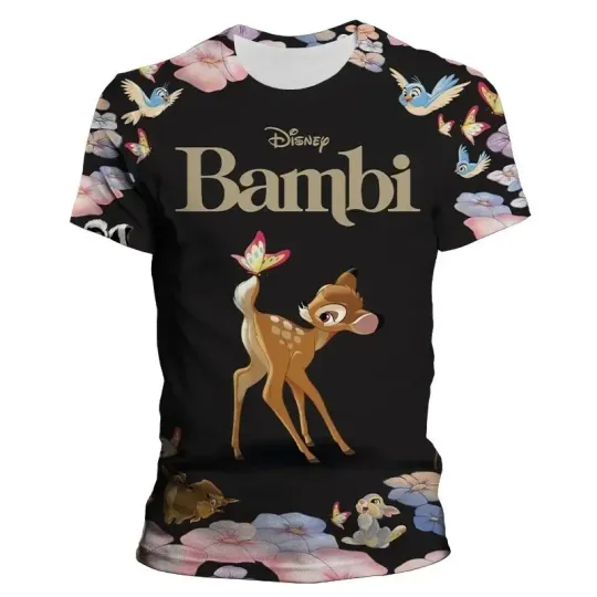 Disney Classic Cartoon Movie Bambi 3D T-shirt