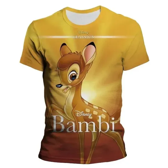 Disney Classic Cartoon Movie Bambi 3D T-shirt