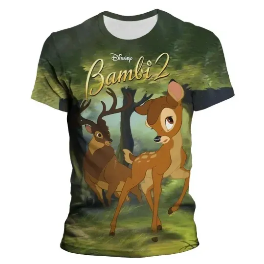 Disney Classic Cartoon Movie Bambi 3D T-shirt