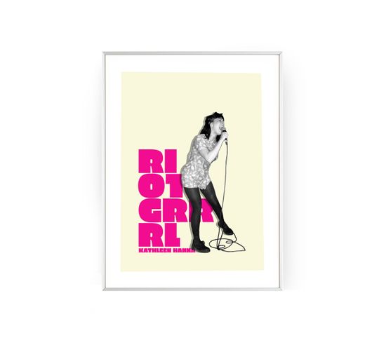 Riot Grrrl | Poster | Kathleen Hanna | Bikini Kill | Punk | Grunge | Modern Feminist