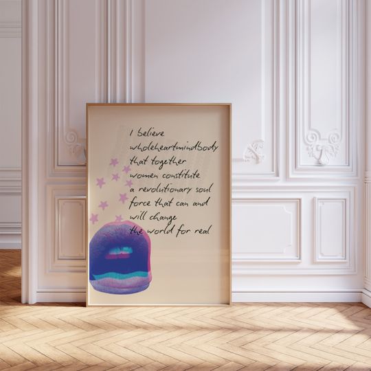 Kathleen Hanna, Riot Grrrl, Women will change the world, Bikini Kill Poster