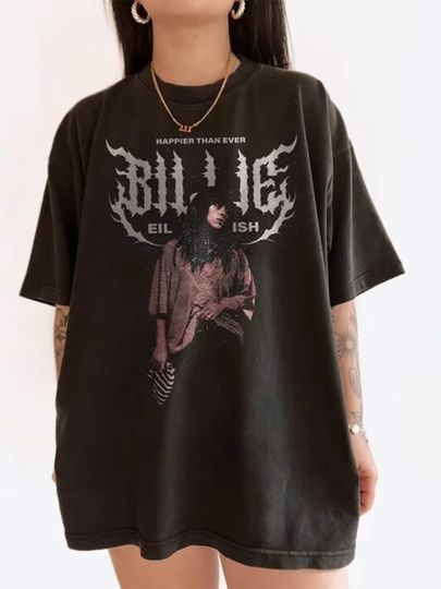 Billie Eilish Happier Than Ever Vintage Tour 2024 tshirt