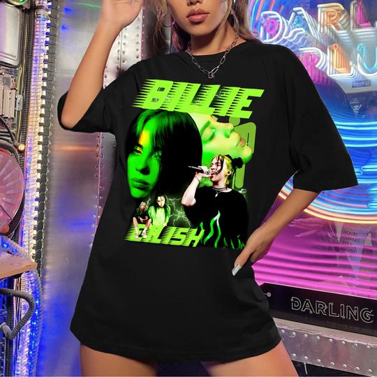 BILLIE EILISH T-shirt , , Vintage Billie Eilish