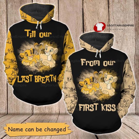 Couple Simba And Nala Hoodie, Simba And Nala Couple Hoodie, Simba Matching Hoodie