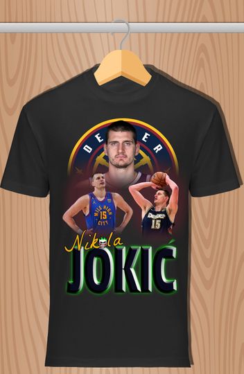 Vintage Bootleg Basketball T Shirt Design | Nikola Jokic