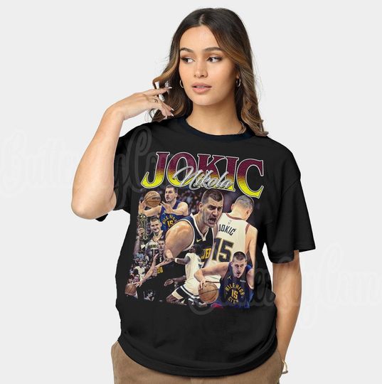 Nikola Jokic Basketball shirt, Classic 90s Nikola Jokic