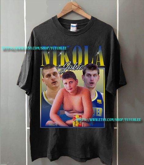 Nikola Jokic Shirt, Basketball shirt, Classic 90s Graphic