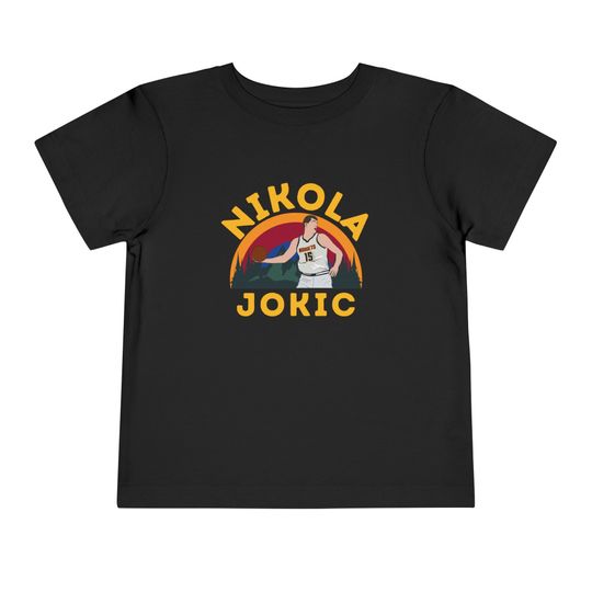 Denver Nikola Jokic toddler T shirt, Kids Sized Tee