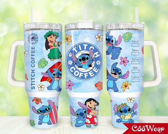 Stitch 40oz Tumbler, Disney Tumbler, Graduation Gift