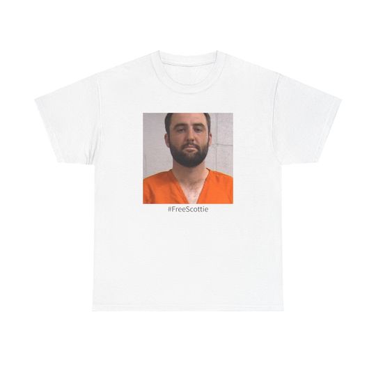 Scottie Scheffler Mugshot Tee - Free Scottie, PGA Scottie Scheffler Tee