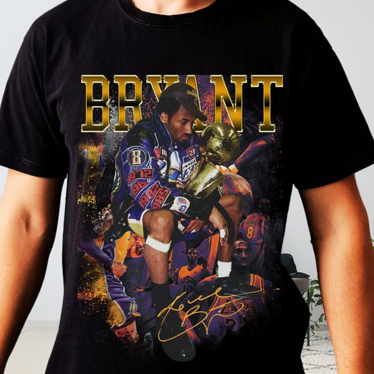 Kobe Bryant exclusive throwback graphic t-shirt