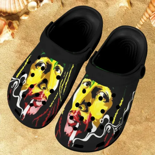 Rapper Bob Marley Clogs Shoes