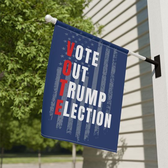 Biden 2024 Presidential Campaign Garden Flag, Political Election Decor, Anti-Trump Flag