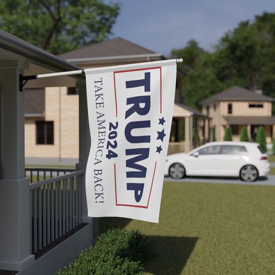 Discover Trump 2024 Take America Back House flag