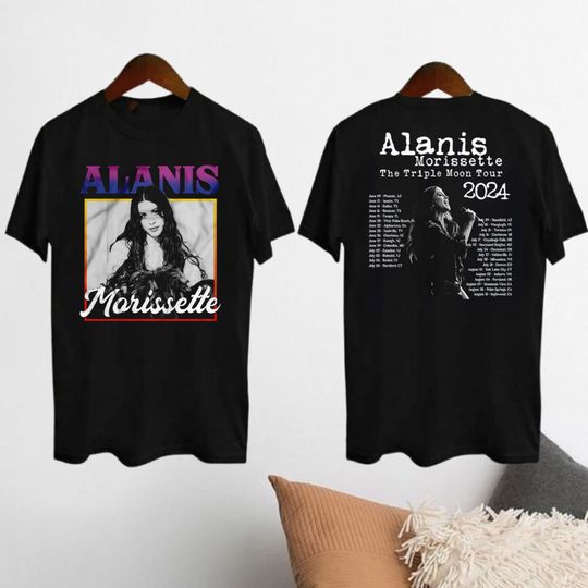 Alanis Morissette The Triple Moon Tour 2024 TShirt, Alanis Morissette Fan Gift
