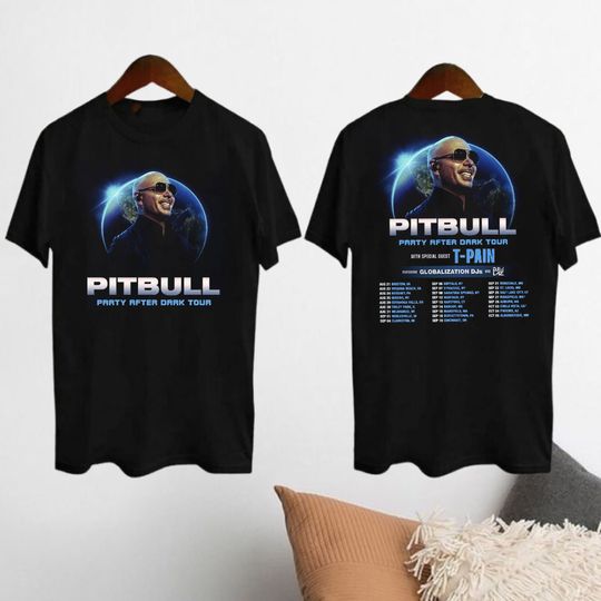 Pitbull Party After Dark Tour 2024 T-Shirt, Pitbull 2024 Concert Shirt