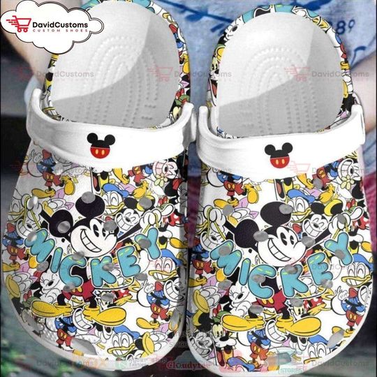 Friends Disney Mickey And Friends Clog Shoes, Personalized Your Name Clogs