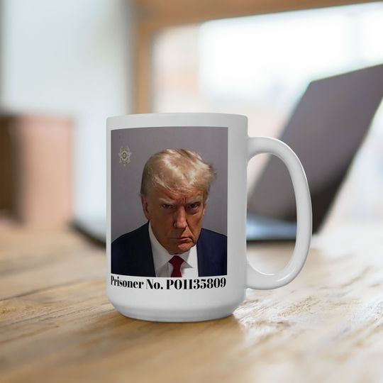 Trump Mug Shot Mug, Trump Mug, Donald Trump Mug