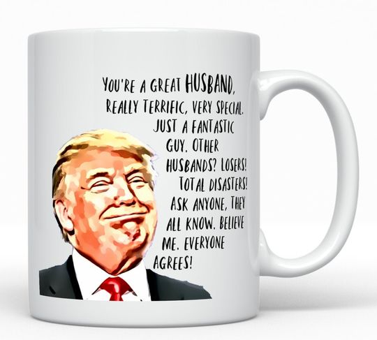 Discover Trump mug for Husband - Gift Coffee Mug from Wife
