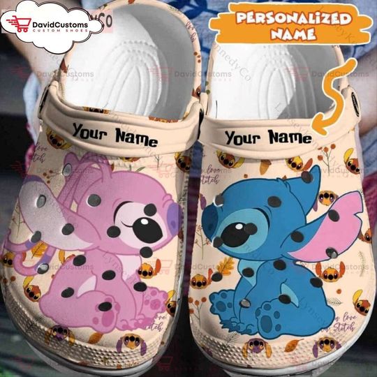 Disney's Lilo And Stitch Adventure Customized  And For A Unique, Personalized Your Name Clogs