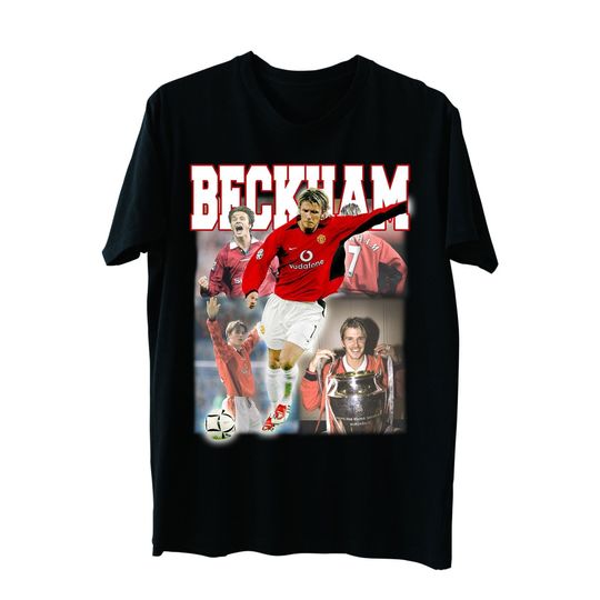 Beckham, Football Shirt, Vintage Bootleg Tee